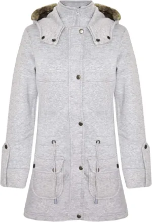 A2Z 4 Kids Girls Coat Kids Fleece Parka Jacket Long Faux Fur Hooded Fashion Coats