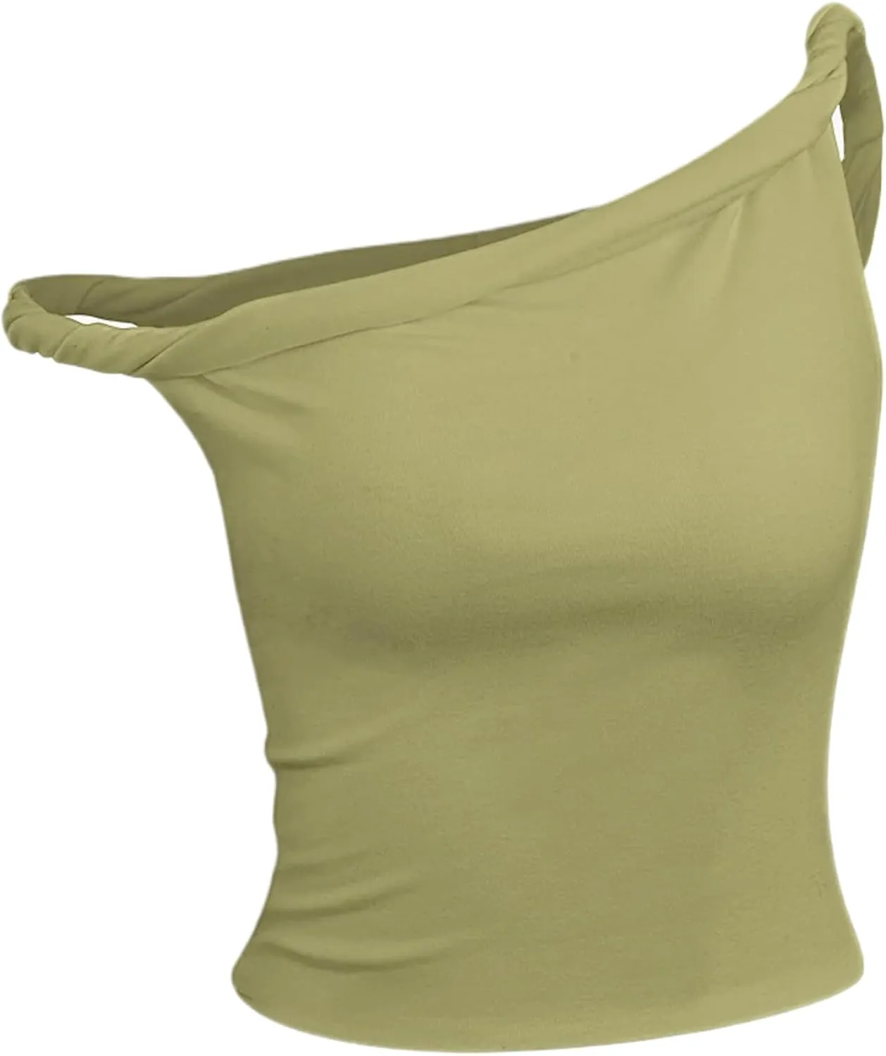 Asymmetrical Tops for Women Double-Layer Twist Strap Off Shoulder Tanks Y2K Tops Summer Going Out Tops
