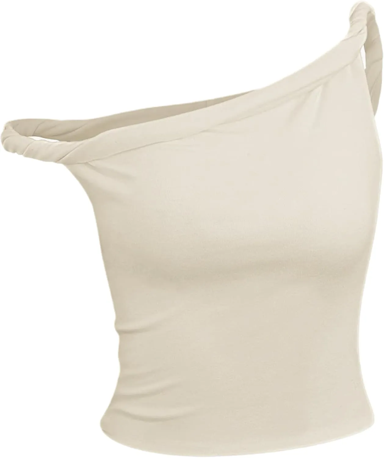 Asymmetrical Tops for Women Double-Layer Twist Strap Off Shoulder Tanks Y2K Tops Summer Going Out Tops