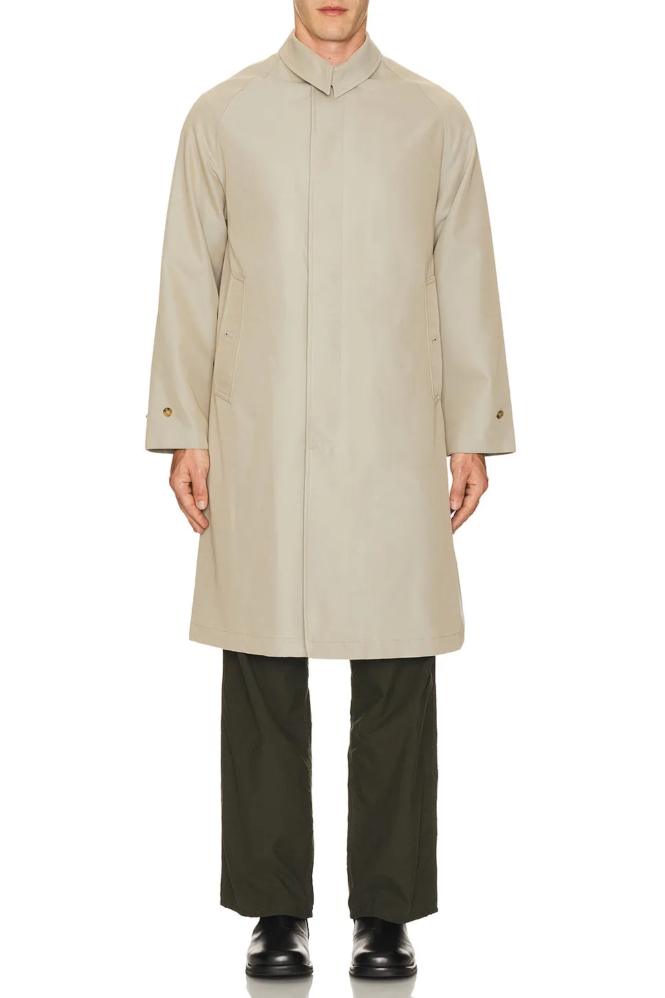 Balmacaan Coat Gabardine