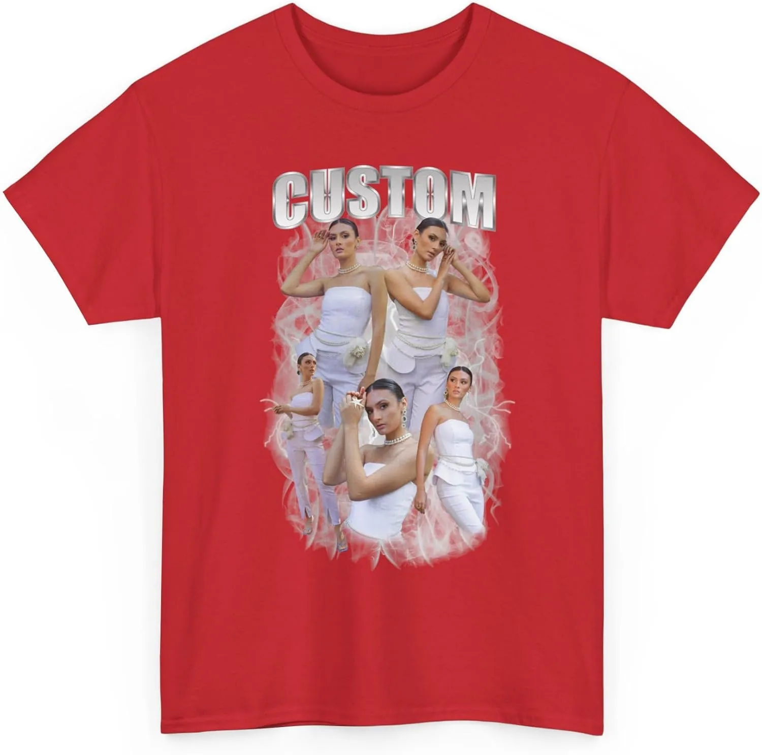 Custom Bootleg Rap Tee Shirt Custom Face Tshirt Custom Your Own Bootleg Shirts Personalized Bootleg Rap Shirts Photo Picture