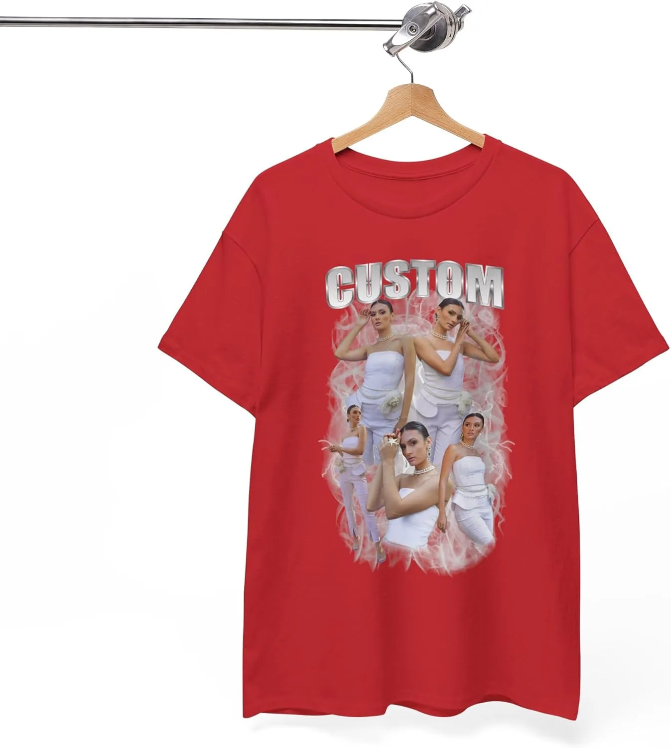 Custom Bootleg Rap Tee Shirt Custom Face Tshirt Custom Your Own Bootleg Shirts Personalized Bootleg Rap Shirts Photo Picture