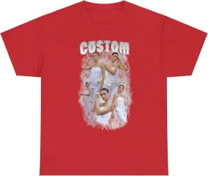 Custom Bootleg Rap Tee Shirt Custom Face Tshirt Custom Your Own Bootleg Shirts Personalized Bootleg Rap Shirts Photo Picture