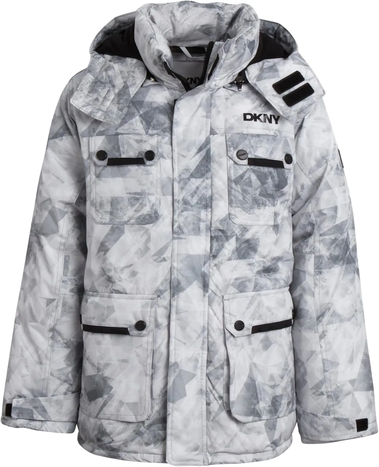 DKNY Boys' Winter Coat - Heavyweight Bomber Parka Jacket - Water Resistant Insulated Jacket for Boys (8-20)