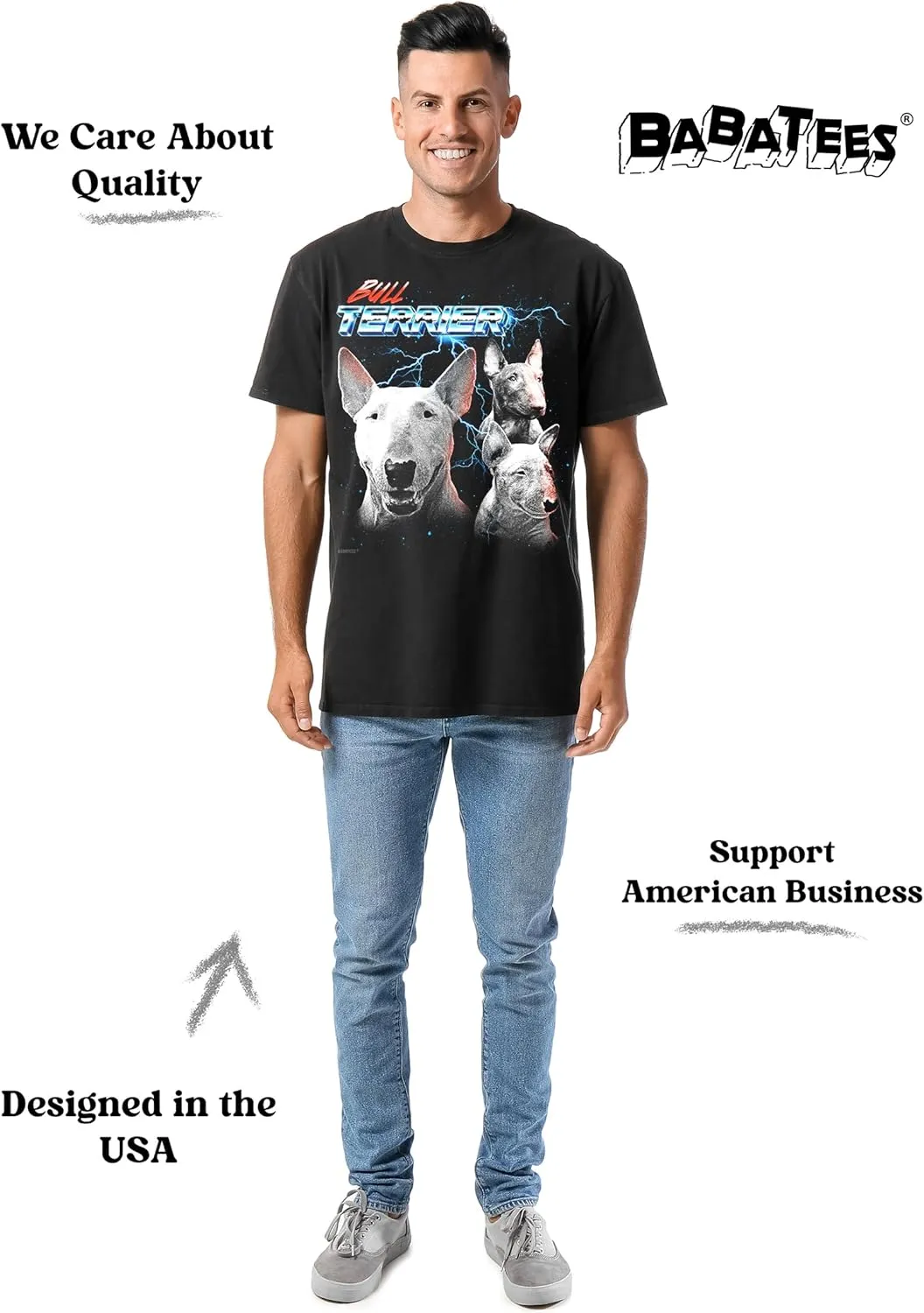 Heavy Metal Dog Lovers Graphic Tee - Funny Dog Dad & Mom Tees for Men & Women
