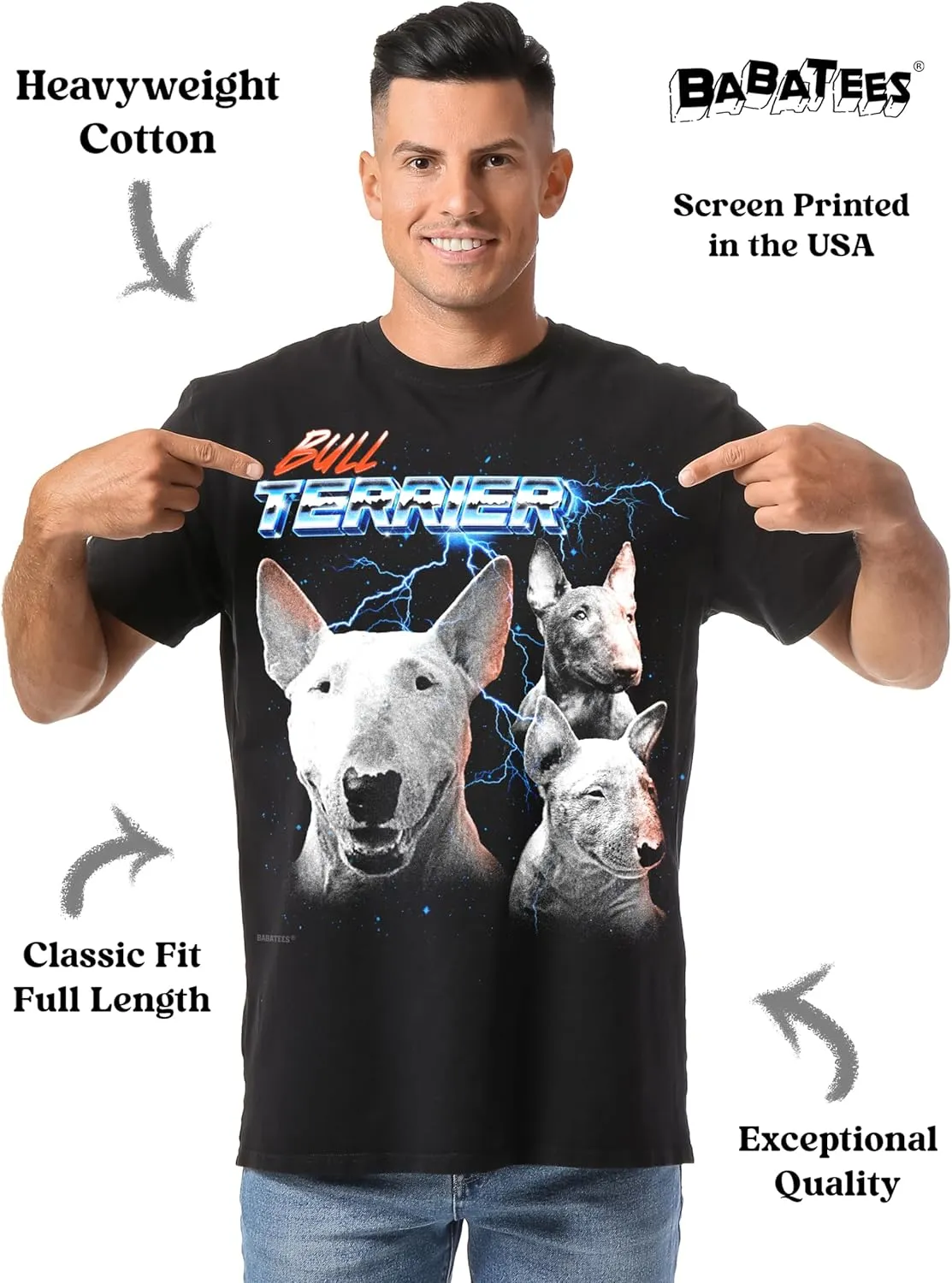 Heavy Metal Dog Lovers Graphic Tee - Funny Dog Dad & Mom Tees for Men & Women