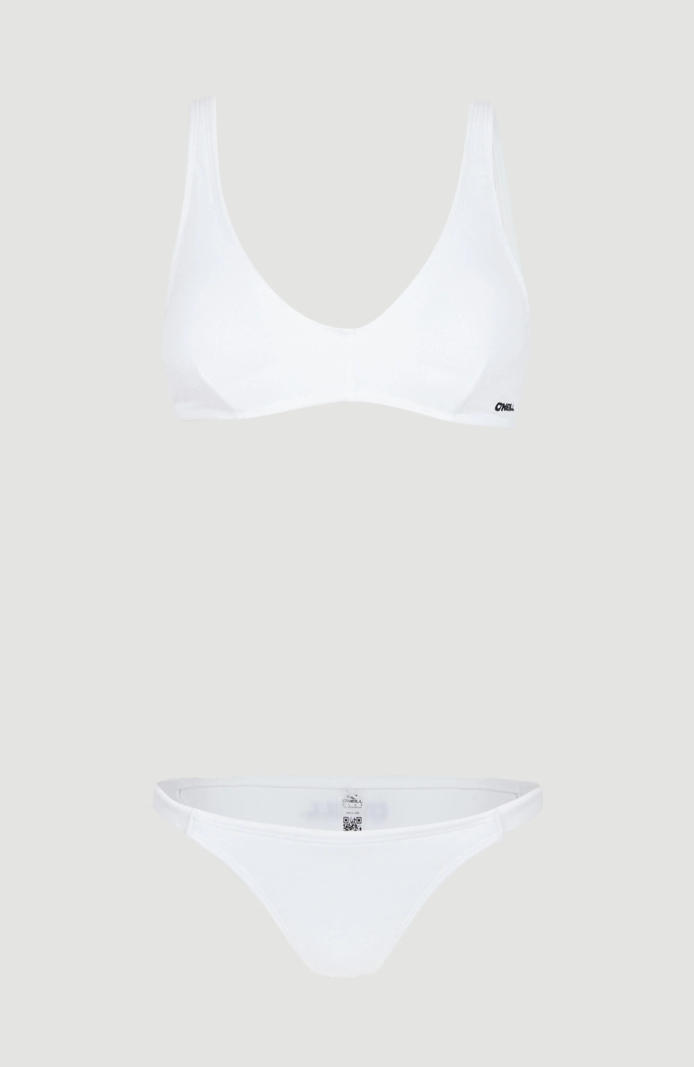 Terry Lucia Longline Triangle Bikini Set | Snow White